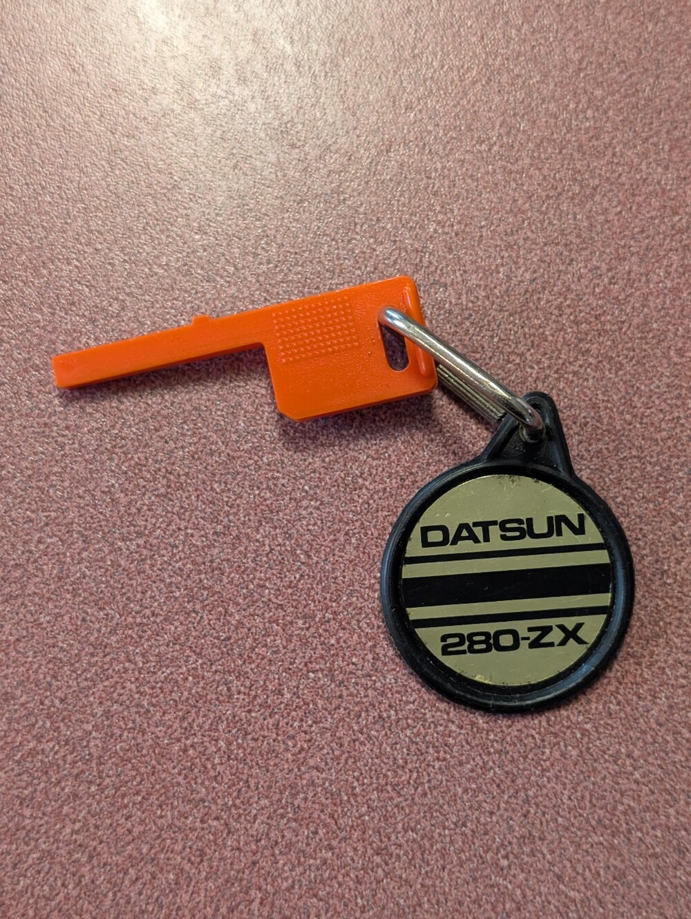 Vintage Kidco 1980 Burnin' Key Cars, Datsun 280-ZX Orange KEY